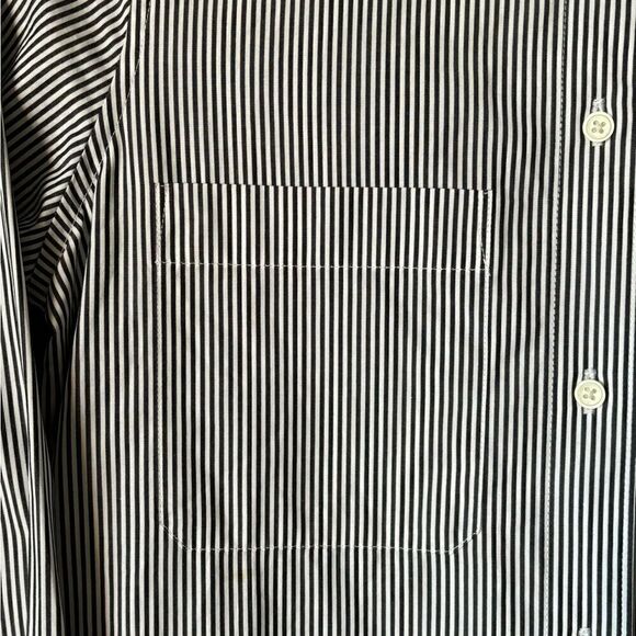 Everlane Shirt Midi Blue White Dress Long Sleeve Stripe Size XS - Picture 7 of 9